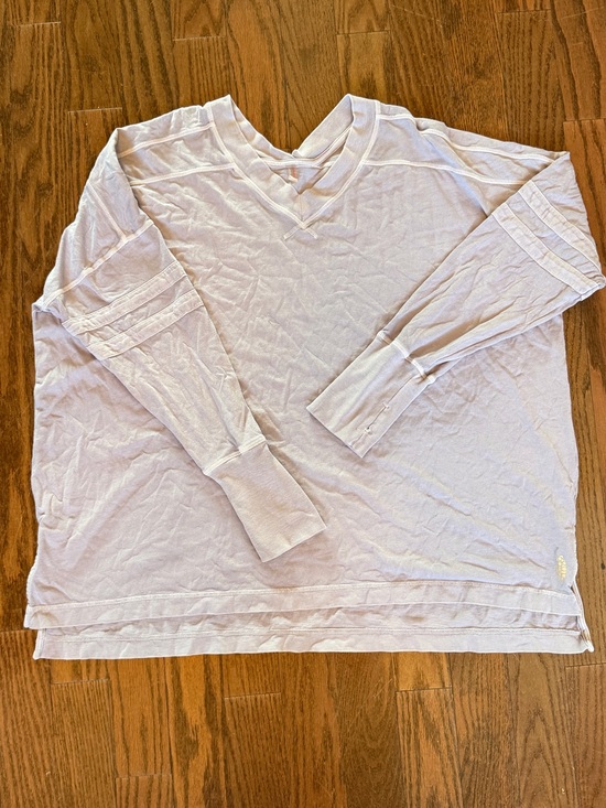FP Movement by Free People Tops - FP Movement by Free People Lavender/Grayish Long Sleeve V-Neck Tee